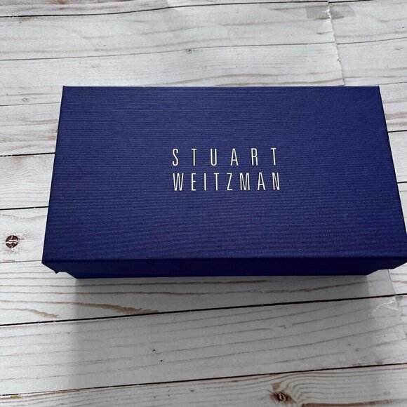 NWT Stuart Weitzman Women's Silk Soft Patent Open Toe Pump Shoes Size 8.5 - Picture 8 of 10